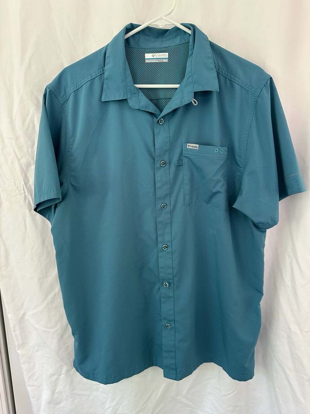 Columbia Men’s Shirt PFG Slack Tide Short Sleeve Button-Down Shirt Fishing Hikin